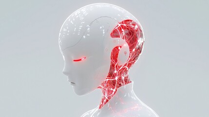 AI robot providing strategic recommendations through trend analysis, depicted in a colorful 3D cartoon style, showcasing futuristic technology and intelligent design.