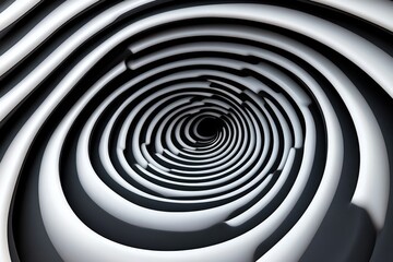 Fototapeta premium Optical art with concentric circles radiating in waves, creating a dizzying effect