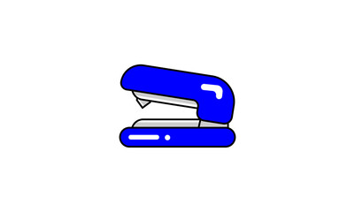 Vector illustration of cartoon stapler