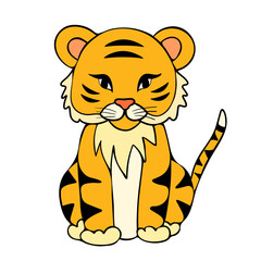 Simple cute coloring page animal giraffe outline flat design illustration