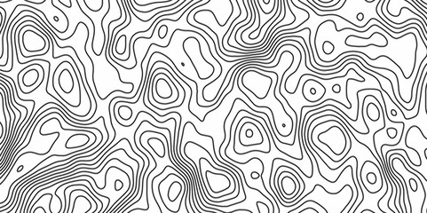 Fototapeta premium Topographic map in contour line light topographic topo contour map. ocean topographic line map with curvy wave isolines vector Topographic Map. Natural printing illustrations of maps.