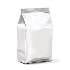 Paper packet of milk vector illustration