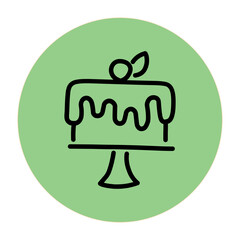 Cake Tart Vector Icon