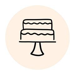 Cake Tart Vector Icon
