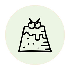 Cake Tart Vector Icon