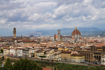 Panorama of Florence from Piazzale Michelangelo.