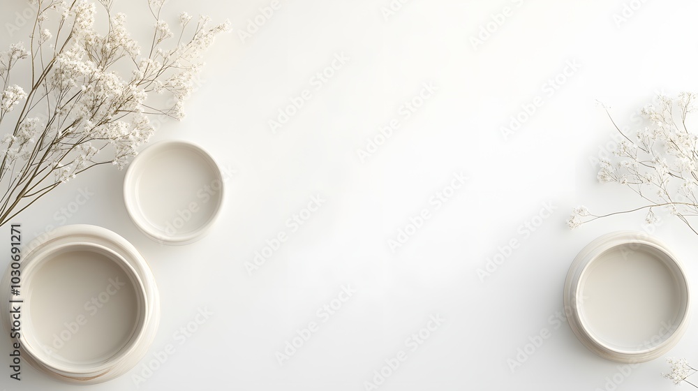 Poster 28. a pristine white background with a hint of texture for product showcasing