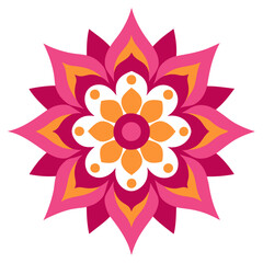 Abstract floral mandala vector illustration