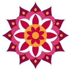 Abstract floral mandala vector illustration