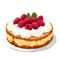 Gteau Basque vector illustration