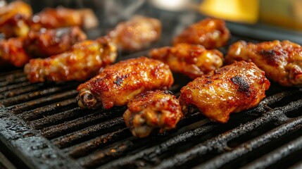 Spicy Chicken Wings on the Grill