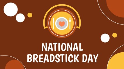 Obraz premium National Breadstick Day web banner design illustration 