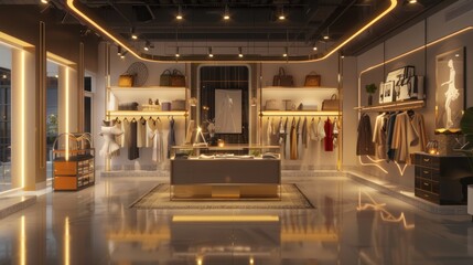 Fototapeta premium Modern Boutique Interior Design