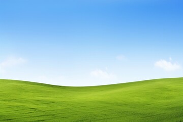 Serene green field landscape