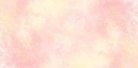 Vector fantasy light red, pink and yellow shades watercolor background. Hand drawn vector texture. Pastel color watercolor banner.  Aquarelle paint paper textured stain canvas element for text design.