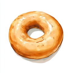 Obraz premium A bagel vector illustration