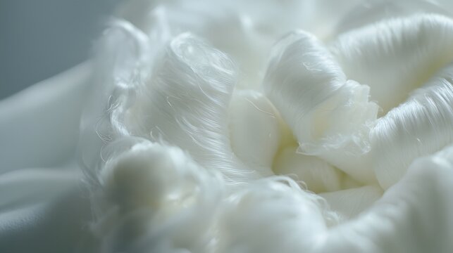 Polyester Fiber Bales: Stacked bales of raw polyester fibers, waiting for further processing. 
