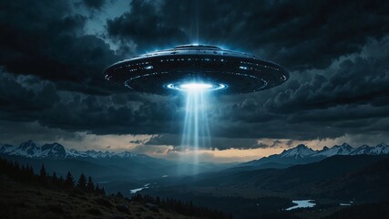 ufo in the sky