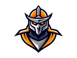 Knight Head Gaming Mascot Logo Vector Illustration for Esports and Gaming Channels