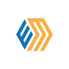 wm logo design for business, wm letter vector, wm initial logo for monogram.