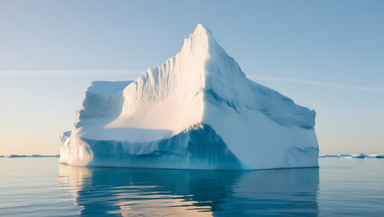 Iceberg on transparent background, ice mountain, glacier