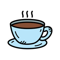 Coffee Cup Doodle Illustration