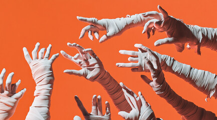 Obraz premium Halloween,hands,Scary hands,gothic, vampire, Halloween banner