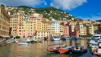 Camogli - Italy - Houses in the harbor
