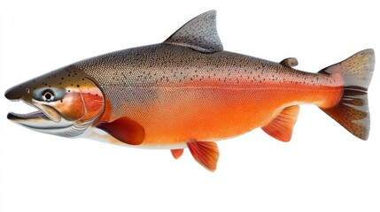 Obraz premium Realistic Salmon Illustration