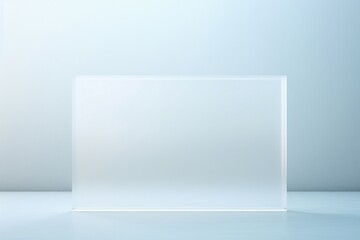 White frosted glass background transparent simplicity rectangle.
