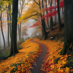 Autumn in the forest