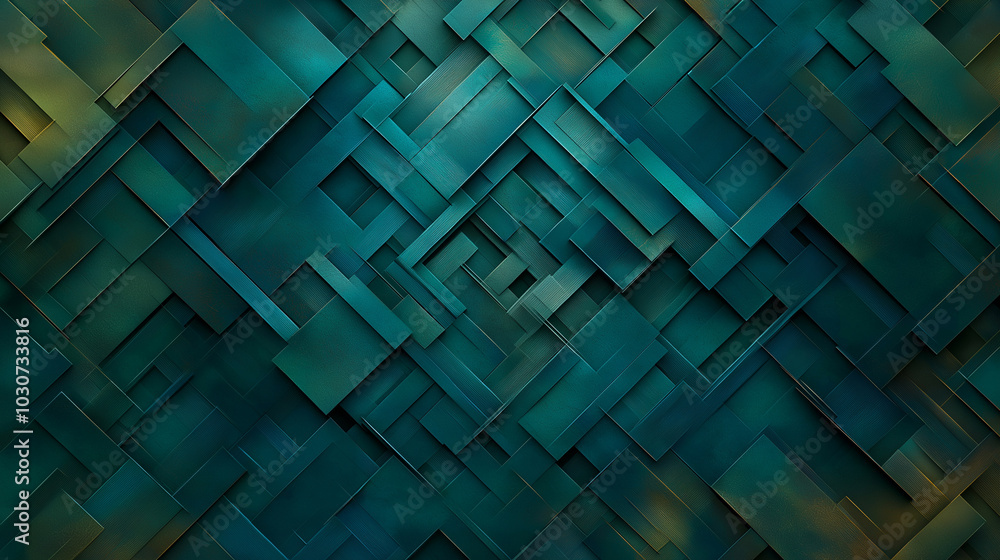 Poster abstract geometric in multi-colored shades with geometric shapes and patterns. labyrinth view. minim