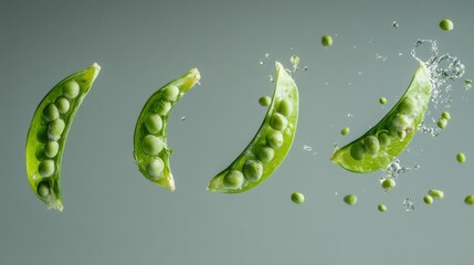 Bursting Pea Pods in Mid-Air Collision