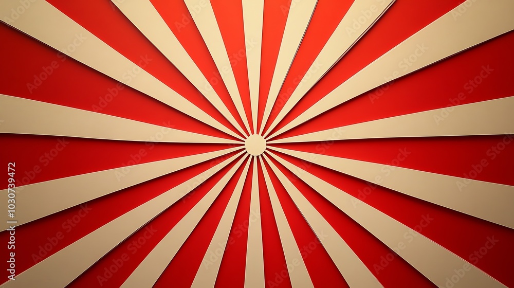 Poster paper cut starburst pattern with radiating symmetrical rays, forming a bold, dynamic design, paper c
