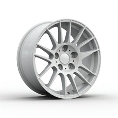 Obraz premium car wheel isolated on white