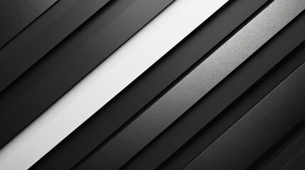 Obraz premium Geometric Minimalist Black and White Pattern