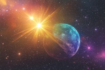 Obraz premium abstract of a planet