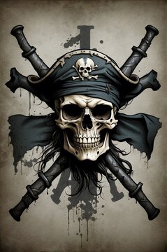 skull and crossbones pirate flag