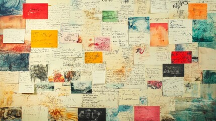 Colorful Notes Collage