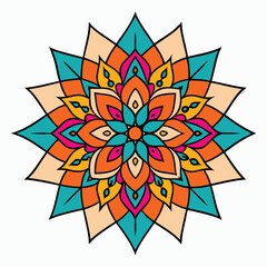 Colorful mandala vector illustration