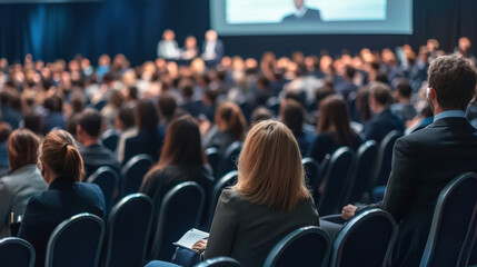 Audience Attending Business Conference Even