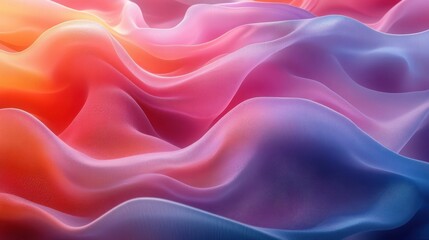 Fototapeta premium Calming Abstract Design with Soft Curves and Pastel Shades for Modern Interiors