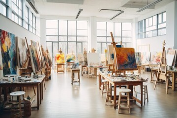 Art University clubs architecture painting building.