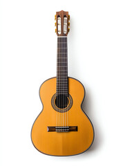 Obraz premium Acoustic guitar with wooden body, AI generated