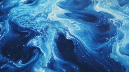 Abstract Blue Ocean Waves