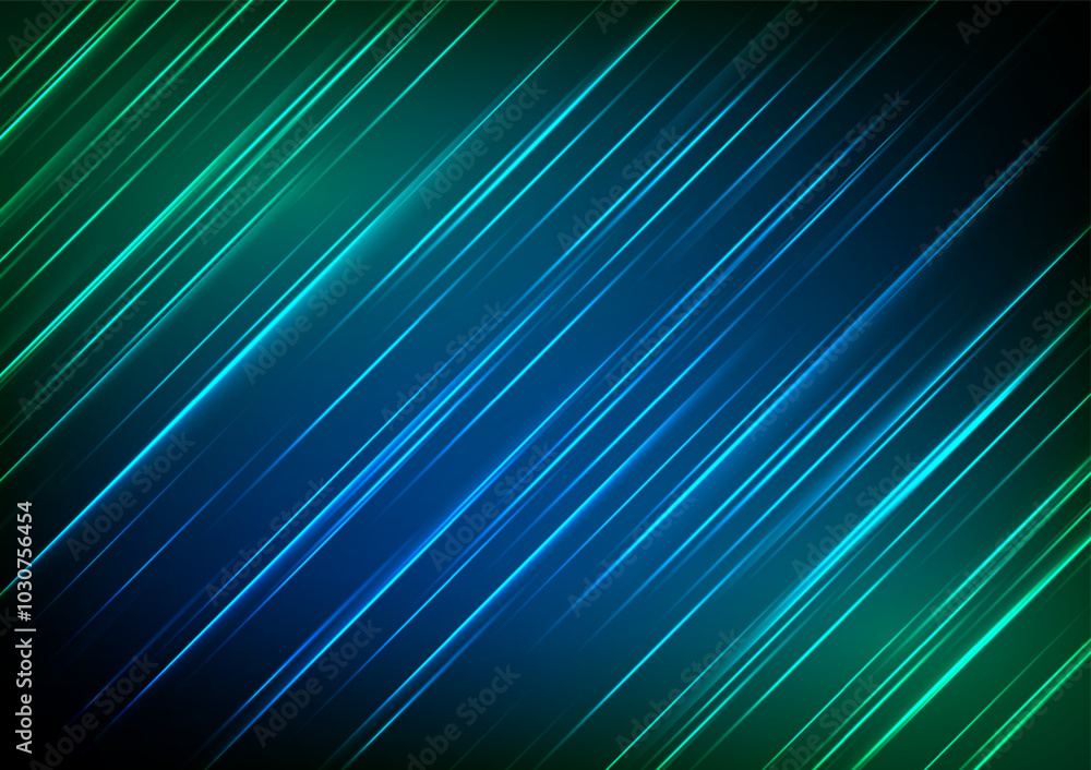 Aufkleber digital technology background. abstract light speed led wave line concept. design for vector, techno