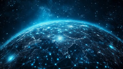 Global Digital Network Illustration