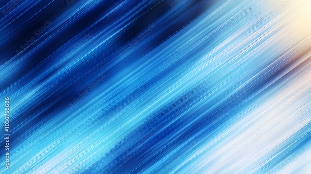 Poster abstract blue gradient with dynamic light streaks for design use.