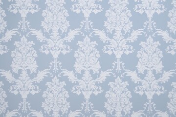 1960s vintage wallpaper babyblue damask pattern backgrounds repetition.