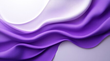 Obraz premium Abstract Purple and White Fabric Waves